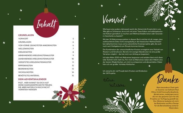 Produktbild: Mein Adventskalender-Buch: Makramee Christmas
