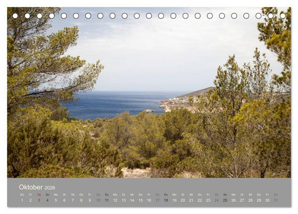 Produktbild: Ibiza - Spanien (Tischkalender 2026 DIN A5 quer), CALVENDO Monatskalender