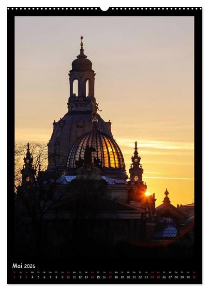 Produktbild: Frauenkirche Dresden (hochwertiger Premium Wandkalender 2026 DIN A2 hoch), Kunstdruck in Hochglanz