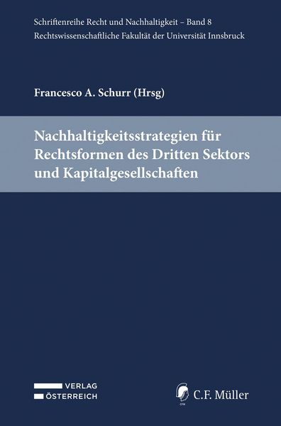 Produktbild: Nachhaltigkeitsstrategien f&uuml;r Rechtsformen des Dritten Sektors und Kapitalgesellschaften