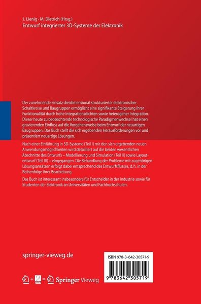 Produktbild: Entwurf integrierter 3D-Systeme der Elektronik