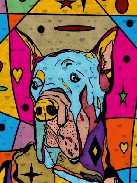 Produktbild: CALVENDO Puzzle Deutsche Dogge Mike 1000 Teile Puzzle hoch | 1000 Teile Lege-Gr&ouml;&szlig;e 64 &times; 48 cm Foto-Puzzle f&uuml;r gl&uuml;ckliche Stunden