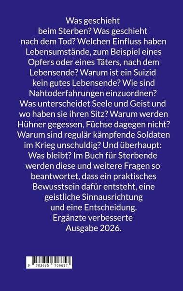 Produktbild: Das Buch f&uuml;r Sterbende