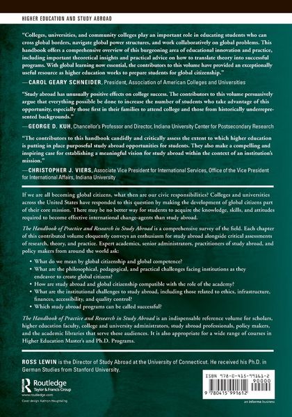 Produktbild: The Handbook of Practice and Research in Study Abroad