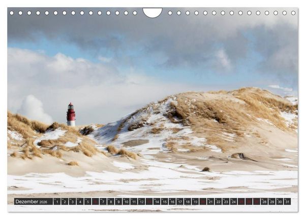 Produktbild: F&ouml;hr und Amrum - Spazierg&auml;nge am Meer (Wandkalender 2026 DIN A4 quer), CALVENDO Monatskalender