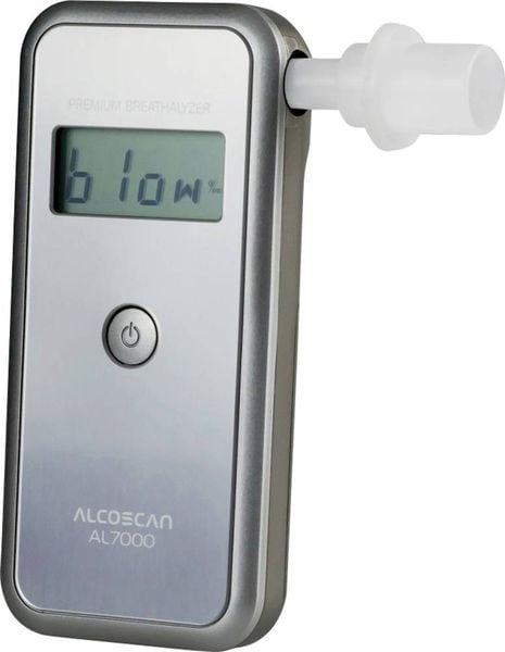 ACE AL7000 Alkoholtester Silber 0 bis 4 ‰ auswechselbarer Sensor, inkl. Display