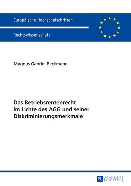 Produktbild: Das Betriebsrentenrecht im Lichte des AGG und seiner Diskriminierungsmerkmale