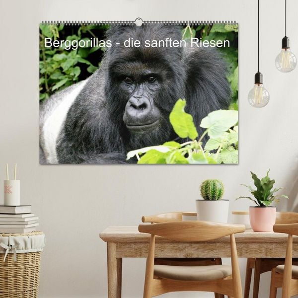 Produktbild: Berggorillas - die sanften Riesen (Wandkalender 2026 DIN A2 quer), CALVENDO Monatskalender