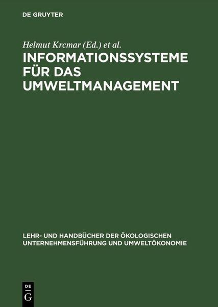 Produktbild: Informationssysteme f&uuml;r das Umweltmanagement