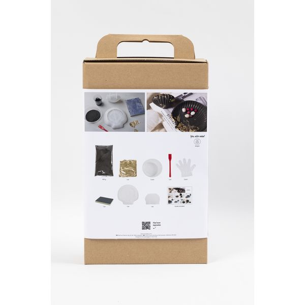 Produktbild: Creativ Company Kreativ Set Harzgie&szlig;en, Muschel, Schwarz, Gold
