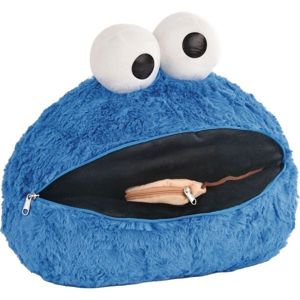 Krümelmonster 3D Kissen mit Geheimfach, 40-45 cm