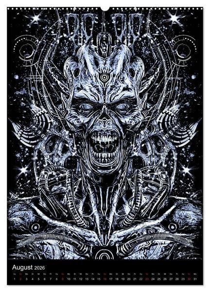 Produktbild: BLOODBOY/DARK ILLUSTRATION (hochwertiger Premium Wandkalender 2026 DIN A2 hoch), Kunstdruck in Hochglanz