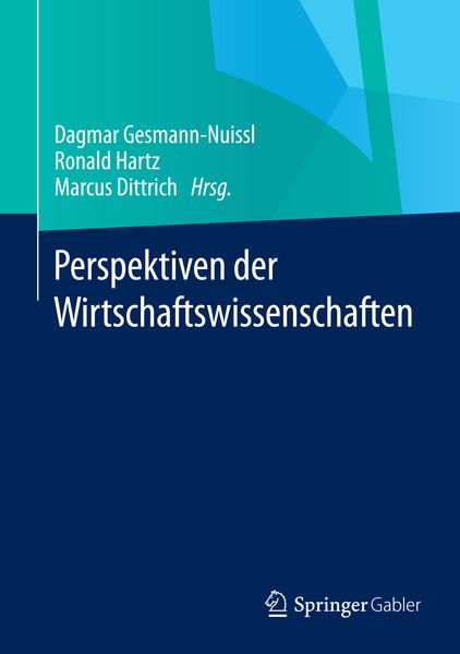 Produktbild: Perspektiven der Wirtschaftswissenschaften