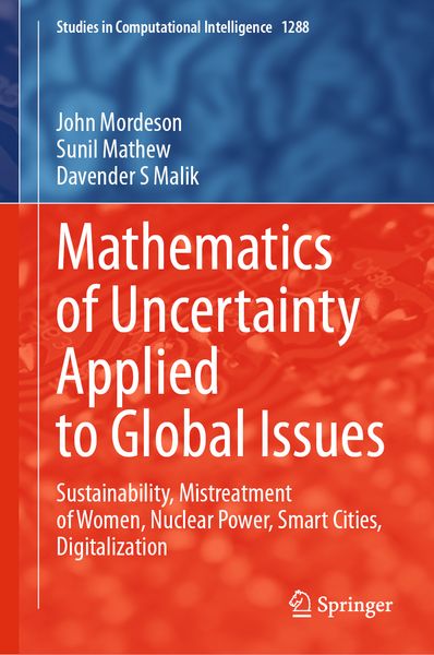 Produktbild: Mathematics of Uncertainty Applied to Global Issues