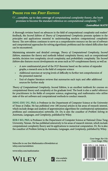 Produktbild: Theory of Computational Complexity