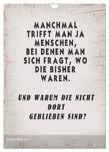 Produktbild: Ziemlich schlecht gelaunt (Wandkalender 2026 DIN A4 hoch), CALVENDO Monatskalender