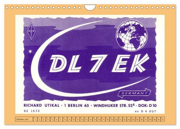 Produktbild: Amateurfunk in West-Berlin (Wandkalender 2026 DIN A4 quer), CALVENDO Monatskalender