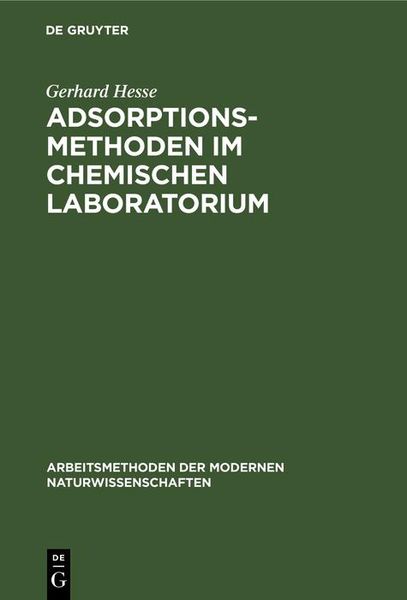 Produktbild: Adsorptionsmethoden im chemischen Laboratorium