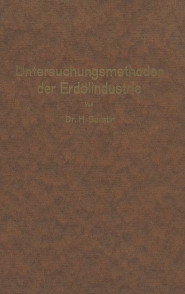 Produktbild: Untersuchungsmethoden der Erd&ouml;lindustrie
