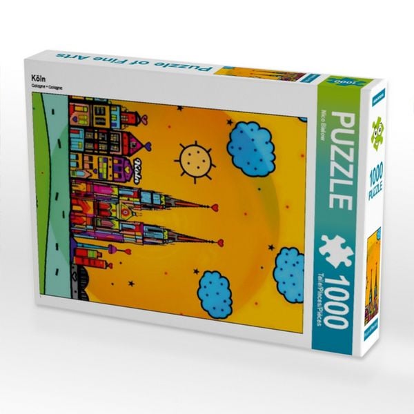 Produktbild: CALVENDO Puzzle K&ouml;ln 1000 Teile Puzzle hoch | 1000 Teile Lege-Gr&ouml;&szlig;e 64 &times; 48 cm Foto-Puzzle f&uuml;r gl&uuml;ckliche Stunden