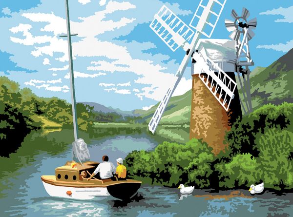 Produktbild: PRACHT Malen nach Zahlen Junior Windm&uuml;hle