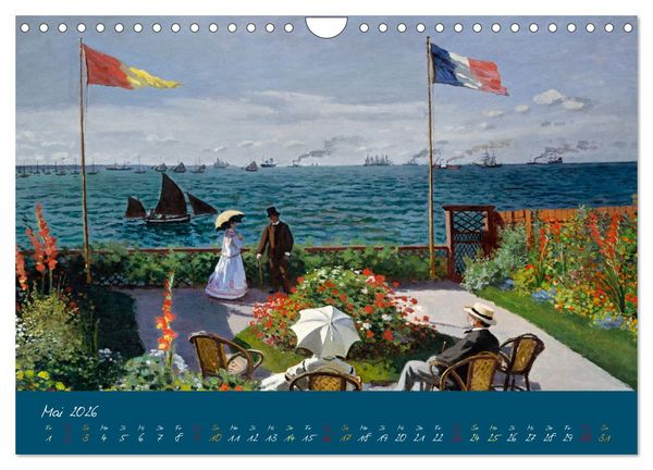 Produktbild: Typisch Monet (Wandkalender 2026 DIN A4 quer), CALVENDO Monatskalender