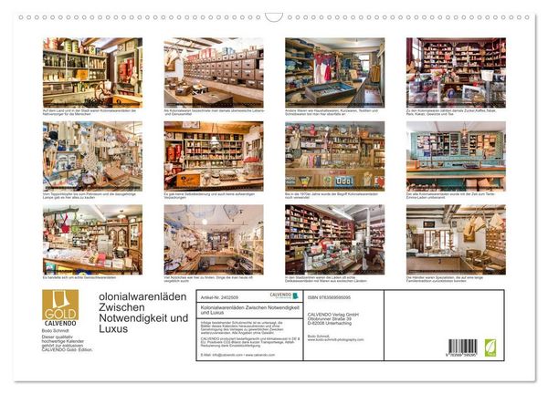 Produktbild: Kolonialwarenl&auml;den Zwischen Notwendigkeit und Luxus (Wandkalender 2027 DIN A2 quer), CALVENDO Monatskalender