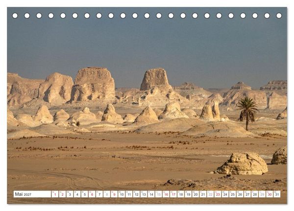 Produktbild: &Auml;gypten - die Weisse W&uuml;ste (Tischkalender 2027 DIN A5 quer), CALVENDO Monatskalender