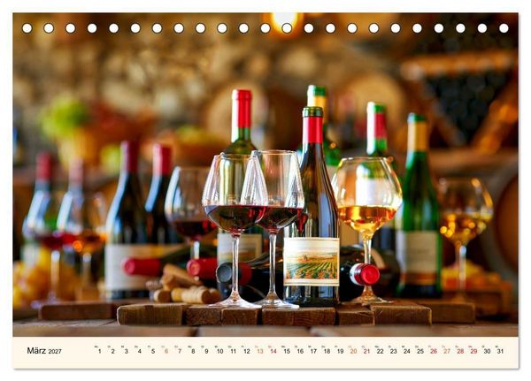 Produktbild: Wein - Tradition &middot; Kellerkunst &middot; Herkunft (Tischkalender 2027 DIN A5 quer), CALVENDO Monatskalender
