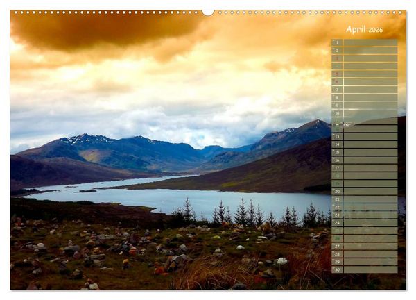 Produktbild: Scotland - Highlands (hochwertiger Premium Wandkalender 2026 DIN A2 quer), Kunstdruck in Hochglanz