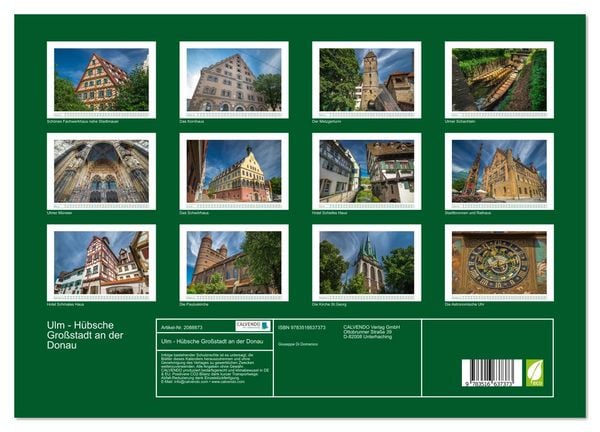 Produktbild: Ulm - H&uuml;bsche Gro&szlig;stadt an der Donau (Wandkalender 2026 DIN A3 quer), CALVENDO Monatskalender