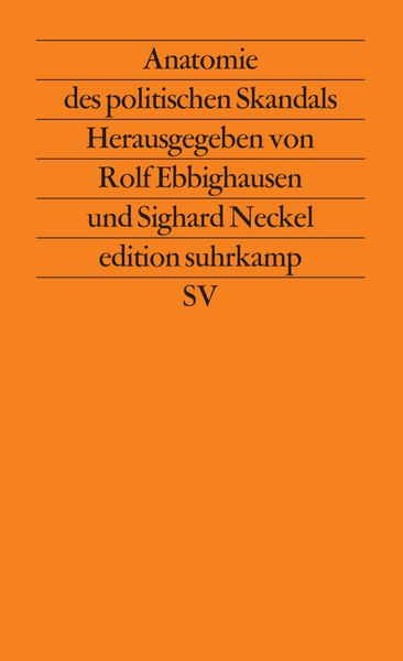 Produktbild: Anatomie des politischen Skandals