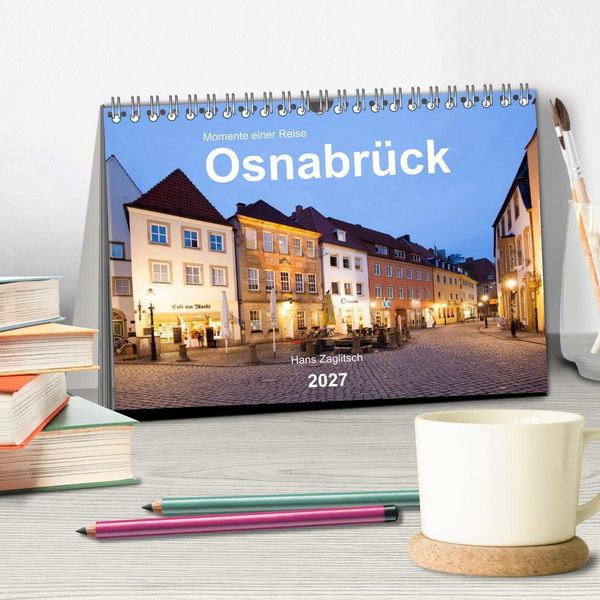 Produktbild: Osnabr&uuml;ck - Momente einer Reise (Tischkalender 2027 DIN A5 quer), CALVENDO Monatskalender