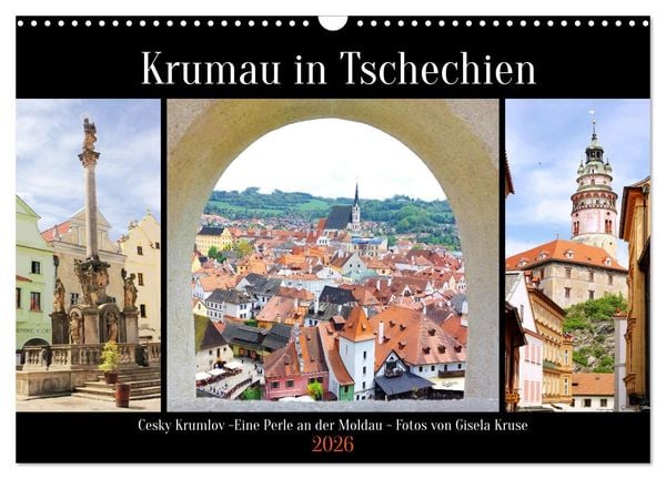 Krumau in Tschechien (Wandkalender 2026 DIN A3 quer), CALVENDO Monatskalender