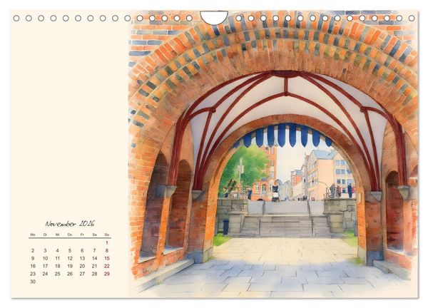 Produktbild: Historische Hansestadt L&uuml;beck (Wandkalender 2026 DIN A4 quer), CALVENDO Monatskalender