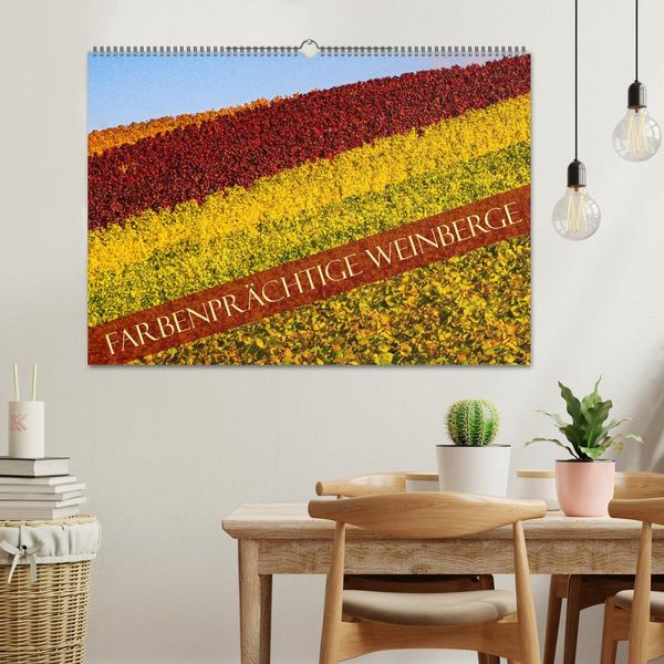 Produktbild: Farbenpr&auml;chtige Weinberge (Wandkalender 2026 DIN A2 quer), CALVENDO Monatskalender