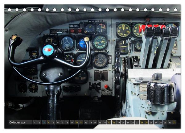 Produktbild: Lockheed Super Constellation HB-RSC (Tischkalender 2026 DIN A5 quer), CALVENDO Monatskalender