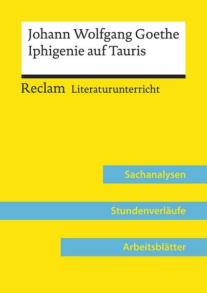 Produktbild: Johann Wolfgang Goethe: Iphigenie auf Tauris (Lehrerband)