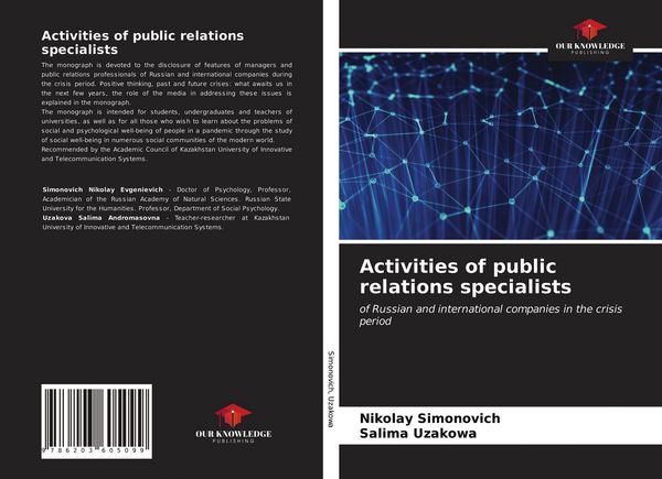 Produktbild: Activities of public relations specialists