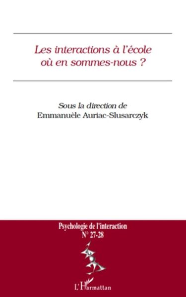 Produktbild: Les interactions A l'ecole oU en sommes-nous ? - n(deg) 27/28