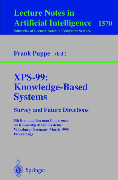 Produktbild: XPS-99: Knowledge-Based Systems - Survey and Future Directions