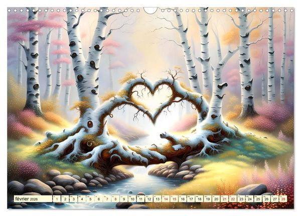 Produktbild: Bouleaux adorables (Calendrier mural 2026 DIN A3 vertical), CALVENDO calendrier mensuel
