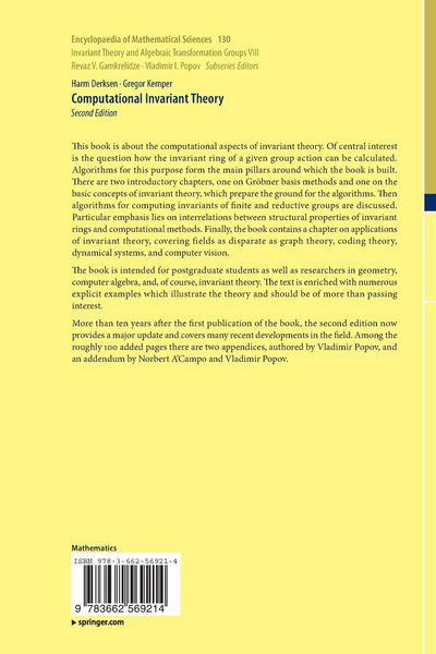 Produktbild: Computational Invariant Theory