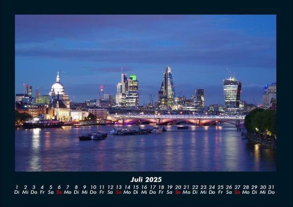 Produktbild: London 2025 Fotokalender DIN A4