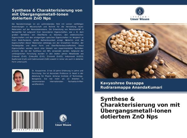 Synthese & Charakterisierung von mit Übergangsmetall-Ionen dotiertem ZnO Nps, Taschenbuch von Kavyashree Dasappa , Rudraramappa AnandaKumari, Verlag