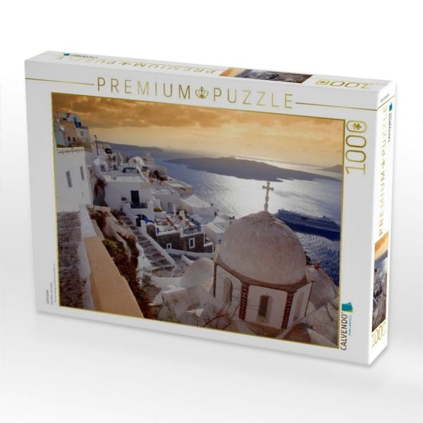 Produktbild: CALVENDO Puzzle SANTORINI | 1000 Teile Lege-Gr&ouml;&szlig;e 64x48cm Foto-Puzzle f&uuml;r gl&uuml;ckliche Stunden