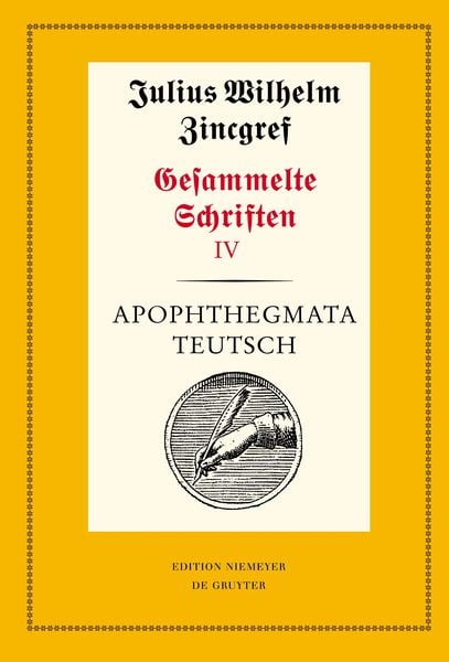 Produktbild: Apophthegmata teutsch