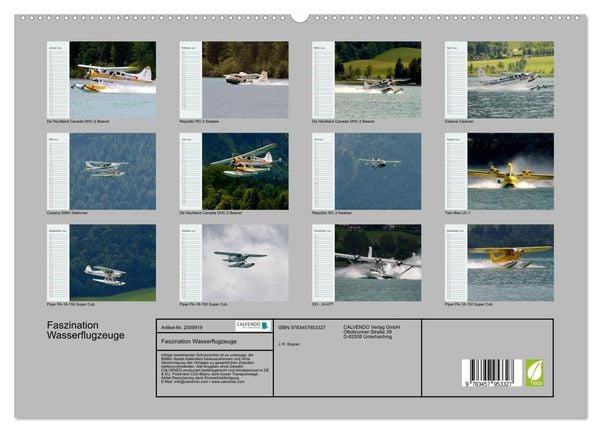 Produktbild: Faszination Wasserflugzeuge (hochwertiger Premium Wandkalender 2026 DIN A2 quer), Kunstdruck in Hochglanz