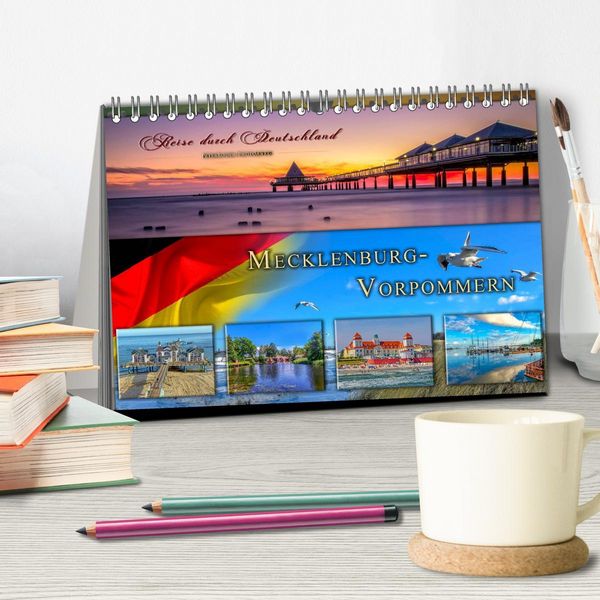 Produktbild: Reise durch Deutschland - Mecklenburg-Vorpommern (Tischkalender 2026 DIN A5 quer), CALVENDO Monatskalender