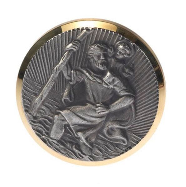 HP Autozubehör Christophorus-Plakette (Ø) 43mm Gold, Silber